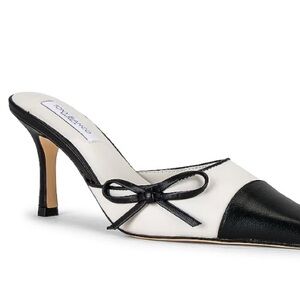 Tony Bianco Black and White Mules